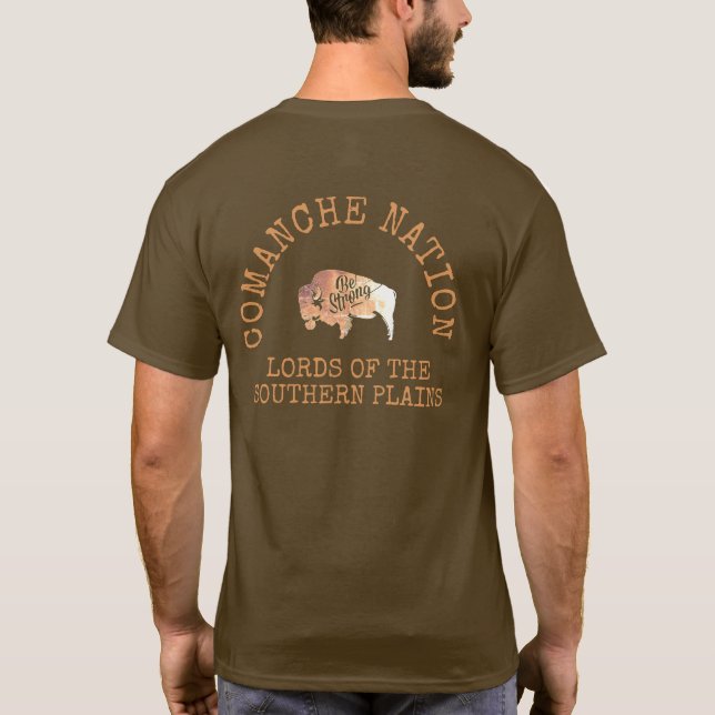 KAMPAGNE DER NATIVEN NATIONEN "SEIN STARK" - COMAN T-Shirt (Rückseite)