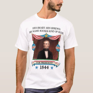 Kampagne James K. Polk 1844 (das helle Shirt der