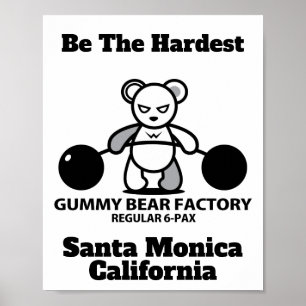 Kampagne zur Herstellung von Gummibären Poster