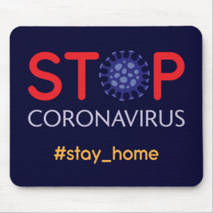 Kampagne zur Prävention von Zuhause-Coronavirus bl Mousepad
