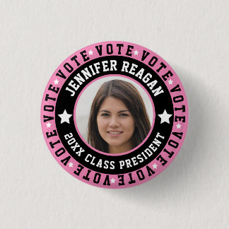 Kampagnen der rosa und schwarzen Studentinnen Button