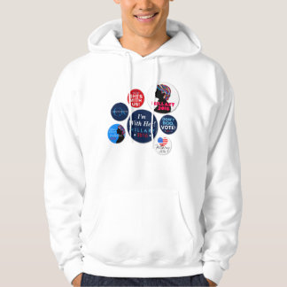 Kampagnen-Knopf-mit Kapuze Sweatshirt Hillary 2016