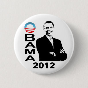 Kampagnen-Knopf Obama 2012 Button