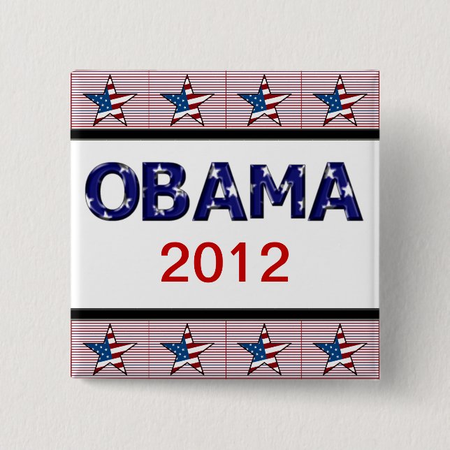 KAMPAGNEN-KNOPF OBAMA 2012 BUTTON (Vorderseite)