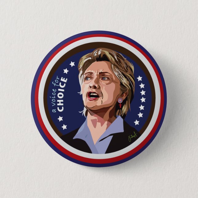 Kampagnenknopf Hillary Clinton Button (Vorderseite)