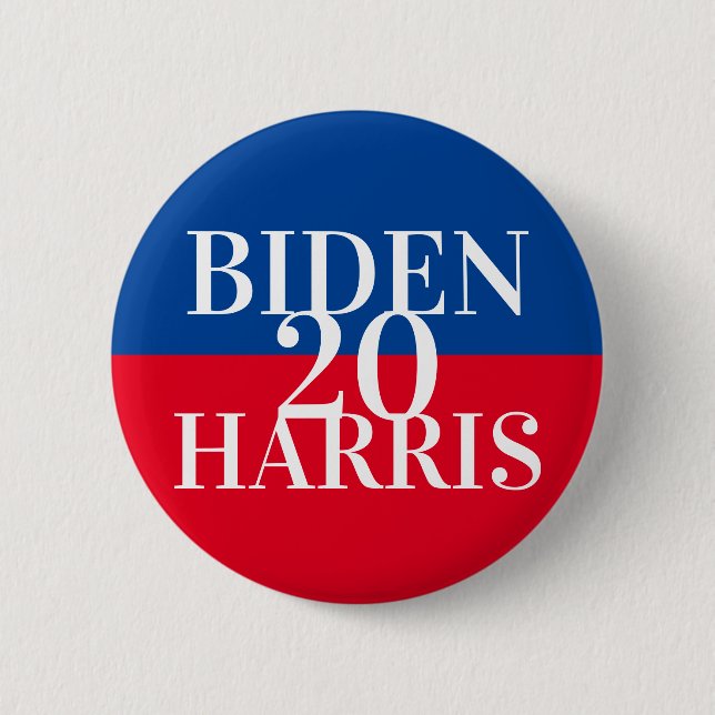 Kampagnenschaltfläche "Blue and Red Biden Harris" Button (Vorderseite)