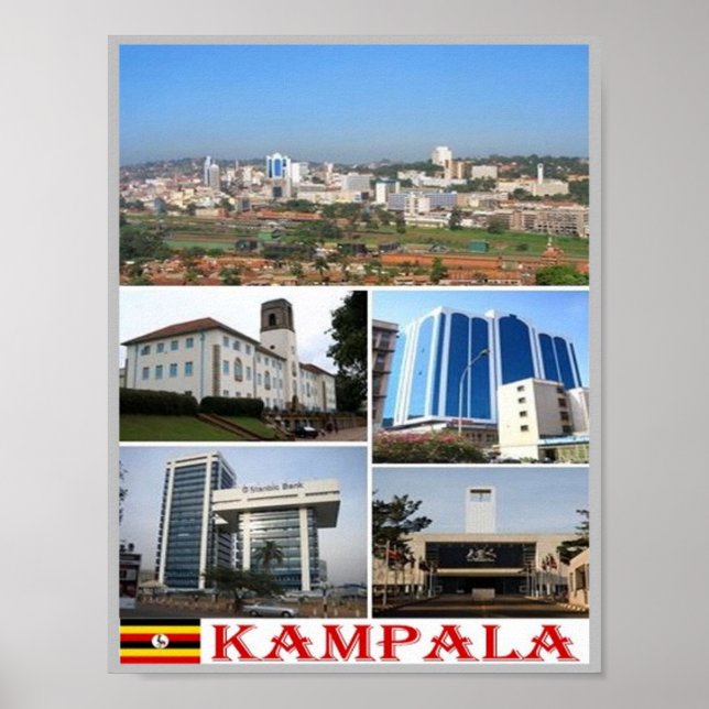 Kampala - Mosaik - Uganda - Poster (Vorne)
