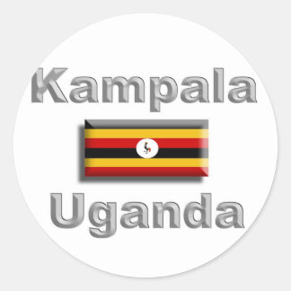 Kampala Runder Aufkleber