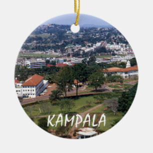 Kampala Uganda Vacation Christmas Ornamenr Keramik Ornament
