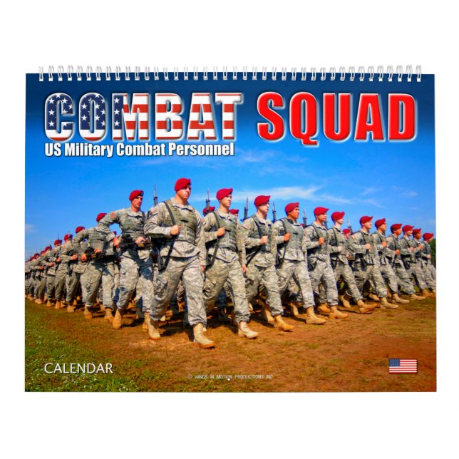 KAMPAT SQUAD - Militärisches Kampfpersonal der USA Kalender (Titelbild)