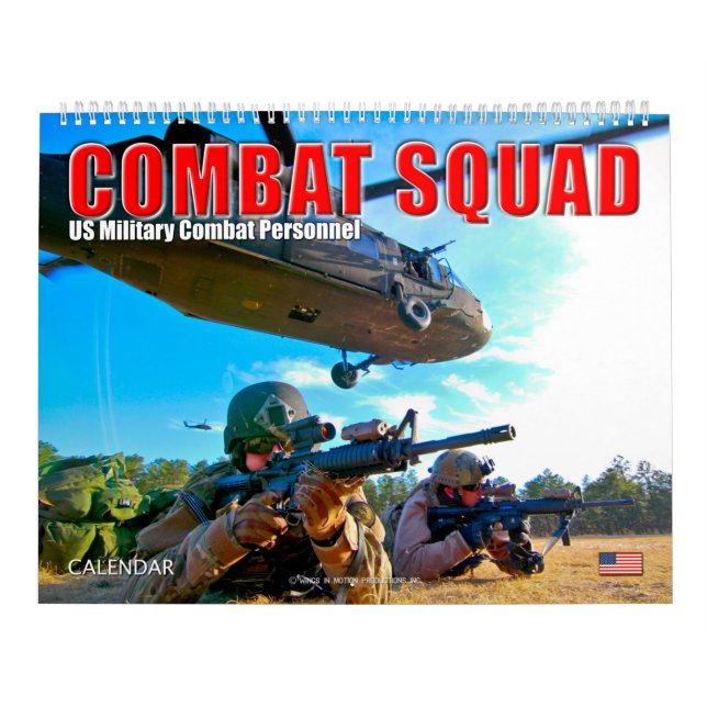 KAMPAT SQUAD - Militärisches Kampfpersonal der USA Kalender (Titelbild)