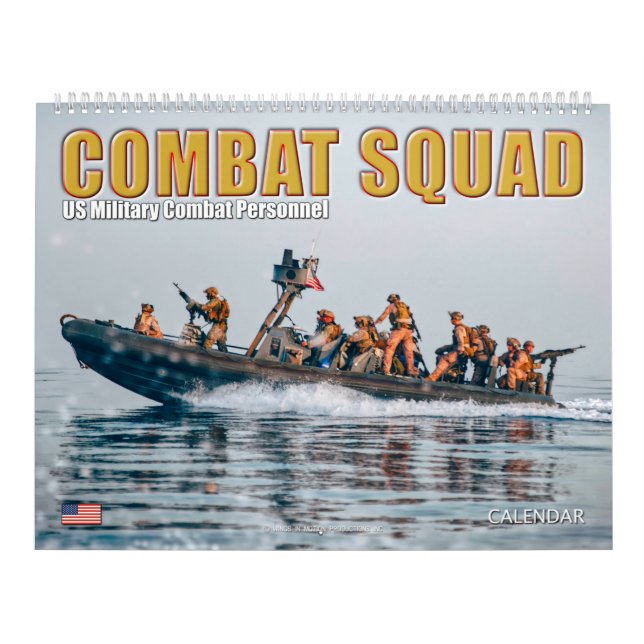 KAMPAT SQUAD - Militärisches Kampfpersonal der USA Kalender (Titelbild)