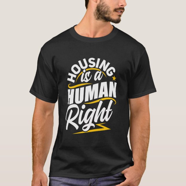 Kampf Armut stoppen Mietwohnung ist ein Hum T-Shirt (Vorderseite)