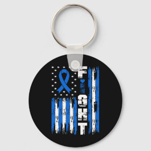 Kampf Ataxie Bewusstsein Patriotic USA Flag Schlüsselanhänger