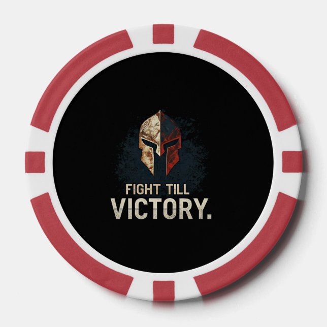 Kampf bis zum Sieg Pokerchips (Vorderseite)