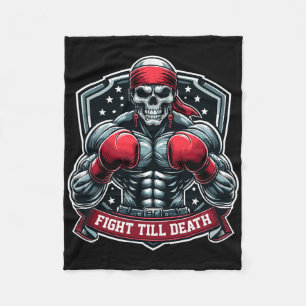 Kampf bis zum Tod Skelett Boxer Hardcore Boxen Fi Fleecedecke