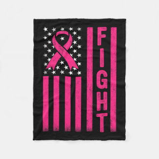 Kampf Brustkrebs der amerikanischen Flagge A Fleecedecke