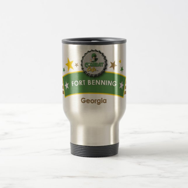 Kampf-Café Fort Benning, Georgia Reise-Tasse Reisebecher (Mittel)