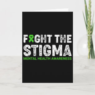 Kampf dem Stigma Psychische Gesundheit Bewusstsein Karte