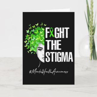 Kampf dem Stigma Psychische Gesundheit Bewusstsein Karte