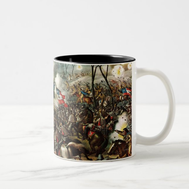 Kampf der Erbse Ridge Zweifarbige Tasse (Rechts)