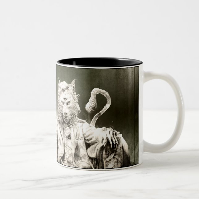 Kampf der Erdlegions-Tasse Zweifarbige Tasse (Rechts)