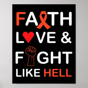 Kampf der Krebsbewusstsein und der Liebe Poster