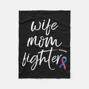 Kampf der Krebsbewusstsein und Ehefrau Mama Fleecedecke