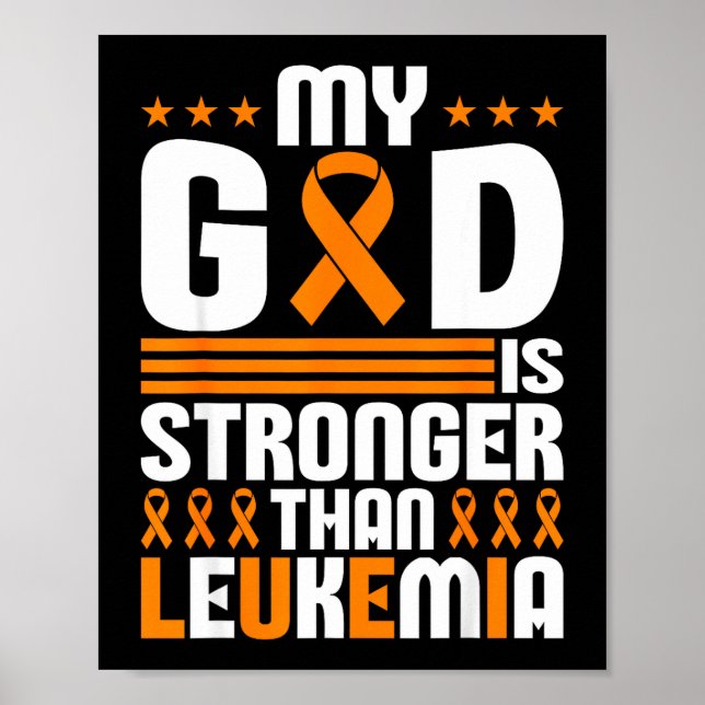 Kampf der Mütter gegen Leukämie bei Kindern Orange Poster (Vorne)