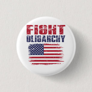 Kampf der Oligarchie Protest Button