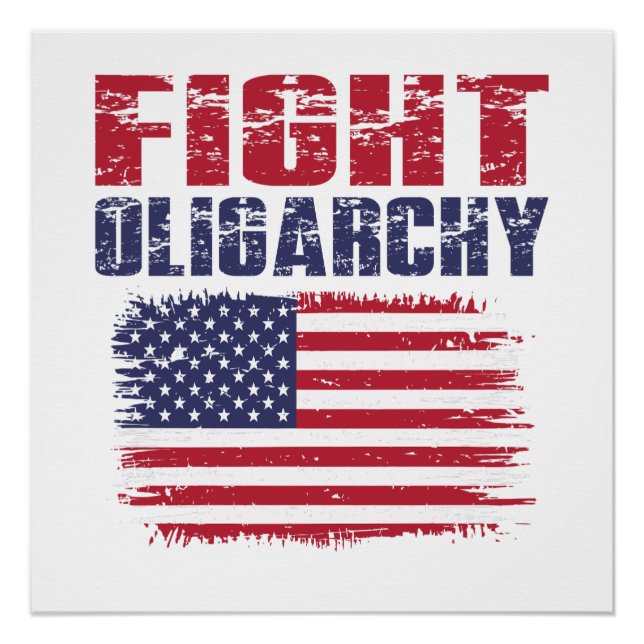 Kampf der Oligarchie Protest Poster (Vorderseite)