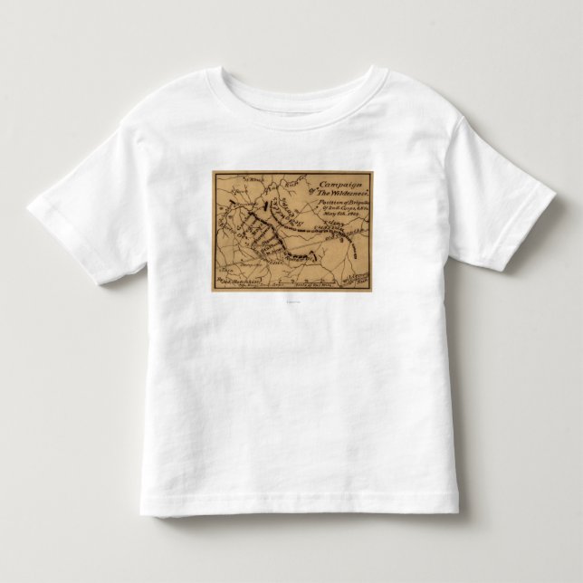 Kampf der Wildnis - ziviler Krieg panoramisch Kleinkind T-shirt (Vorderseite)
