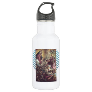 Kampf des Erzengels Michael, Satan durch Trinkflasche
