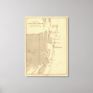 Kampf des Forts Sumter - ziviler Krieg Leinwanddruck