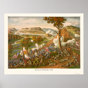 Kampf des Missionars Ridge durch Kurz u. Allison Poster