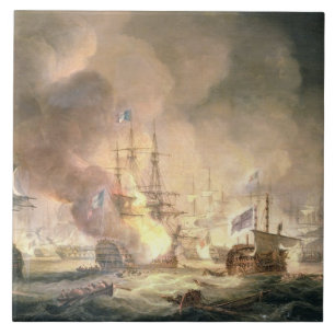 Kampf des Nils, am 1. August 1798 an 10pm, 1834 Fliese