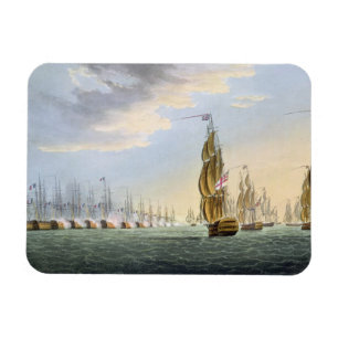 Kampf des Nils am 1. August 1798 graviert durch T Magnet