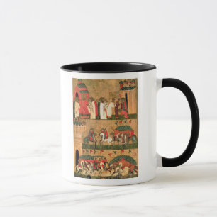 Kampf des Novgorodians mit dem Suzdalians Tasse