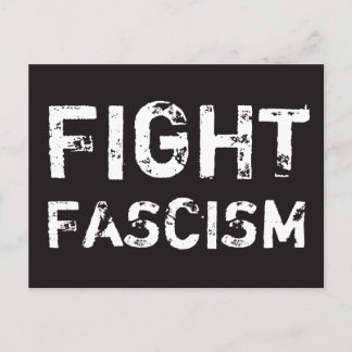 KAMPF-FASCHISMUS Gerechtigkeits-Postkarte Postkarte