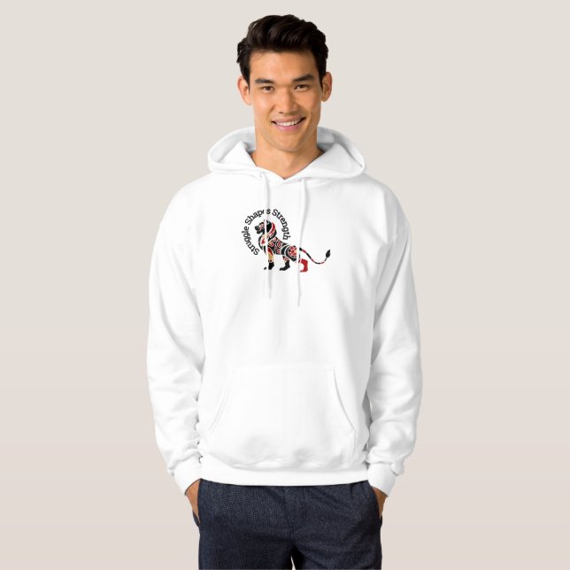 Kampf formt Stärke Hoodie (Vorne ganz)