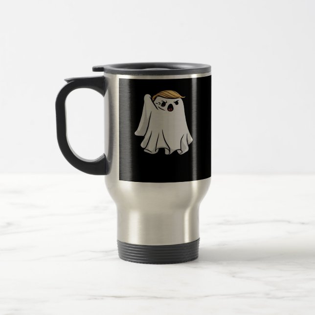 Kampf Funny Halloween Trumpkin Reisebecher (Links)