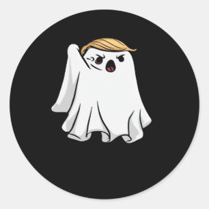 Kampf Funny Halloween Trumpkin Runder Aufkleber