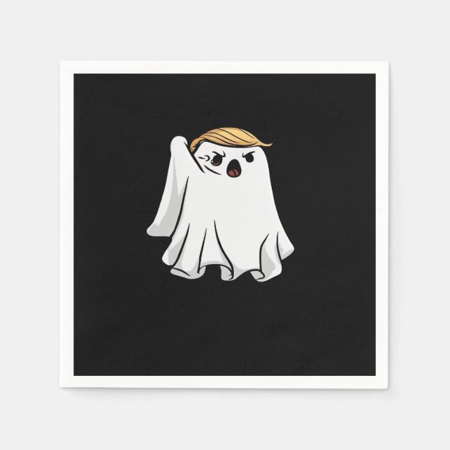 Kampf Funny Halloween Trumpkin Serviette (Vorderseite)