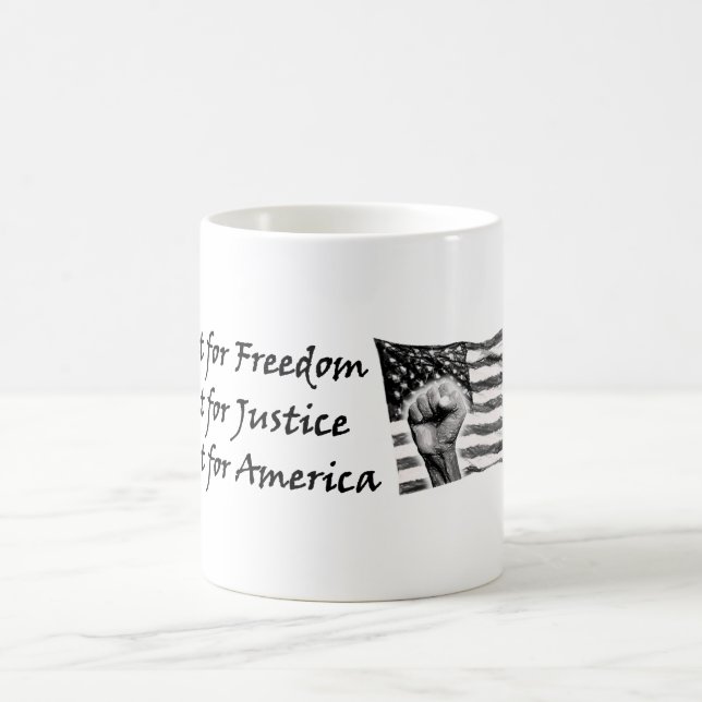 Kampf für Amerika! Kaffeetasse (Mittel)