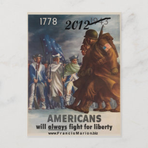 Kampf für die Freiheit 2012 Postkarte