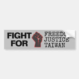 Kampf für die Freiheit der Justiz Taiwan Autoaufkleber