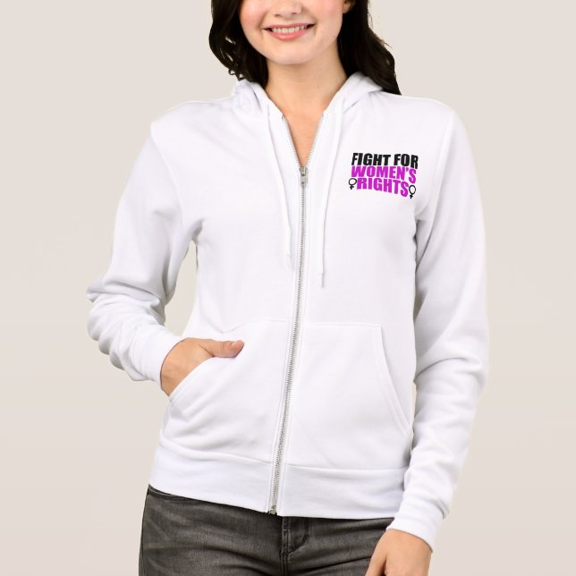 Kampf für die Rechte der Frauen Hoodie (Vorderseite)