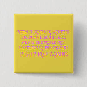 Kampf für Frauen Button
