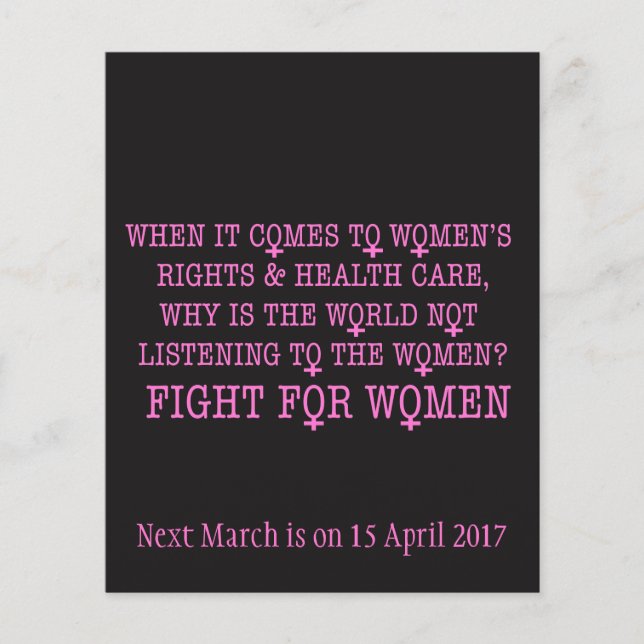 Kampf für Frauen Flyer (Vorne)