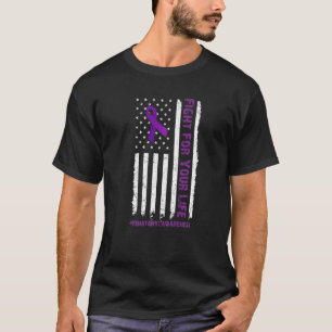 Kampf für Ihre lebenslange Überdosierung Lila Ribb T-Shirt